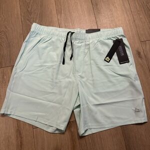 RBX Men's Performance Training Shorts Mint Green Wicking Large 7" NEW
